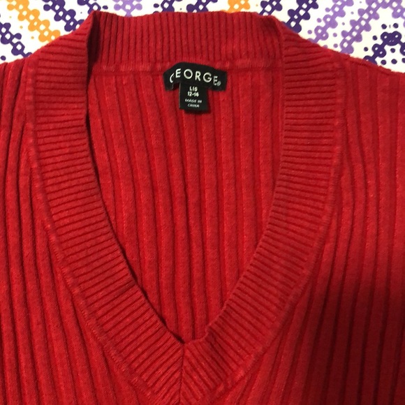 George - Red  Striped full sleeve Top - Picture 4 of 5